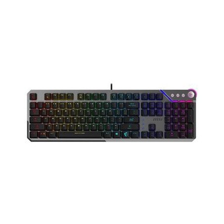MSI herní klávesnice STRIKE 600 V2 Silent/ drátová/ mechanická/ RGB podsvícení/ USB/ CZ+SK layout