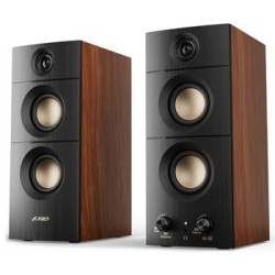 FENDA F&D repro R330BT/ 2.0/ 20W/ dřevěné/ černé/ BT5.3/ USB vstup