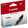 Canon CARTRIDGE CLI-551C azurová pro Pixma iP, Pixma iX, Pixma MG a Pixma MX 6850, 725, 7250, 925, 8750, 5450, 5550, 5650