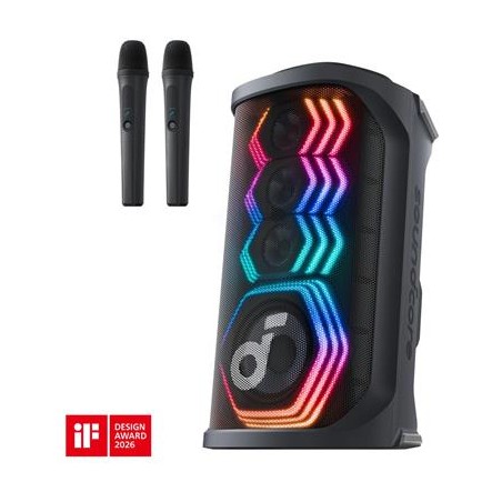 Anker Soundcore Rave 3S/ reproduktor/ Bluetooth/ 200W/ 6,55" woofer/ 2x mikrofon/ černý