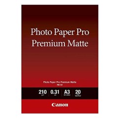 Canon Pro Premium PM-101 - Hladký matný - 310 micron - A3 (297 x 420 mm) - 210 g/m? - 20 listy fotografický papír - pro PIXMA