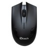 C-TECH WLM-08/Kancelářská/Optická/1 200 DPI/Bezdrátová USB/Černá