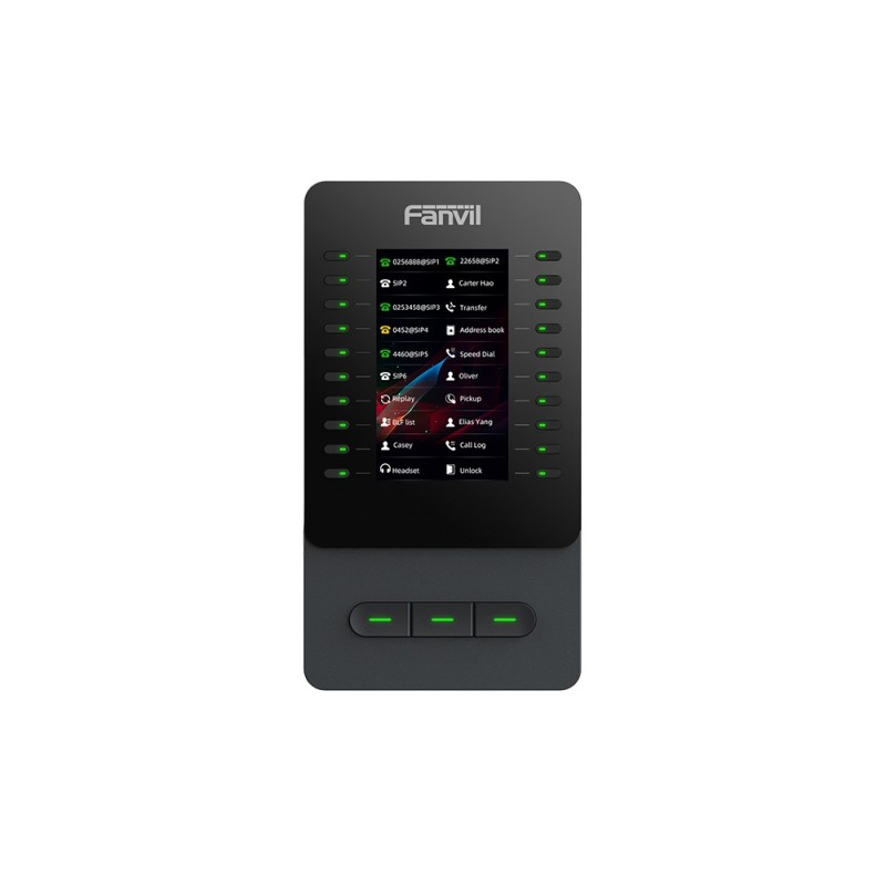 Fanvil EM60 rozšiřující modul pro telefony V65/V66/V66 Pro, 4,3" displej, 60 DSS