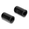 Delock - Sítový propojovací kabel - RJ-45 (F) do RJ-45 (F) - CAT 6 - cylindrical shape - cerná