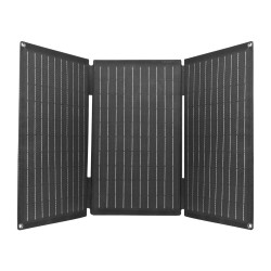 Sandberg Solar Charger 30W USB/USB-C/DC, skládací solární nabíječka, černá