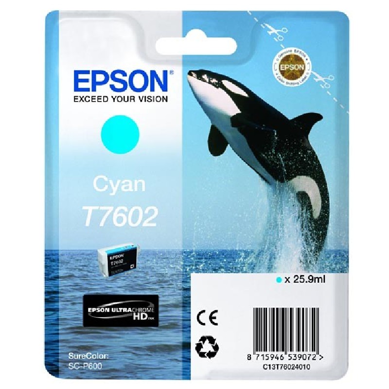 Epson T7602 Ink Cartridge Cyan