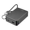 Sandberg Nano Powerbank 20000 mAh PD20W, kompaktní powerbanka s USB-C kabelem, černá