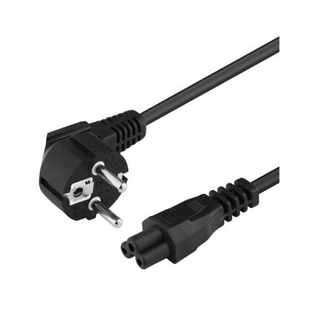 PremiumCord Kabel síťový 230V k notebooku 0,5m, trojlístek "Mickey Mouse"