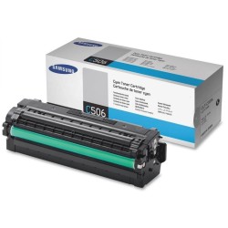 HP - Samsung CLT-C506L High Yield Cyan Toner Cartridge (3,500 pages)