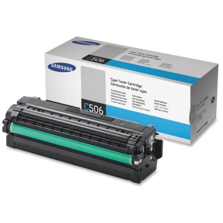 HP - Samsung CLT-C506L High Yield Cyan Toner Cartridge (3,500 pages)