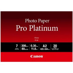 Canon Pro Platinum PT-101 - Vysoce lesklý - 300 micron - A2 (420 x 594 mm) - 300 g/m? - 20 listy fotografický papír