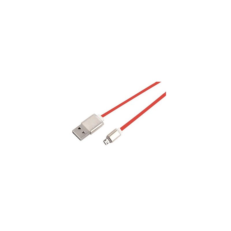 Net-X kabel Micro USB to USB Nabíjení/Synchronizace, oboustranné konektory - červený