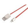 Net-X kabel Micro USB to USB Nabíjení/Synchronizace, oboustranné konektory - červený