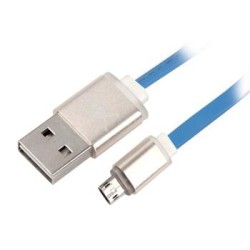 Net-X kabel Micro USB to USB Nabíjení/Synchronizace, oboustranné konektory - modrý