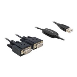 Adapter USB 2.0 Type-A 2 x Serial DB9, Adapter USB 2.0 Type-A 2 x Serial DB9 61886