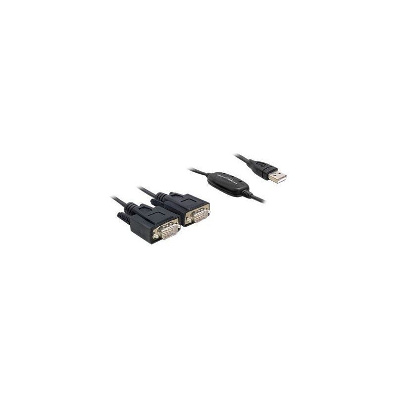 Adapter USB 2.0 Type-A 2 x Serial DB9, Adapter USB 2.0 Type-A 2 x Serial DB9 61886