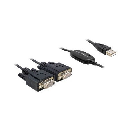 Adapter USB 2.0 Type-A 2 x Serial DB9, Adapter USB 2.0 Type-A 2 x Serial DB9 61886