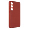 Kryt FIXED MagLeather MagSafe Galaxy S24+, červený
