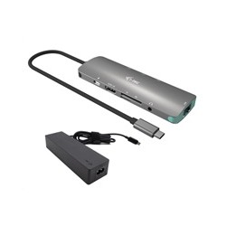 i-tec USB-C Metal Nano Docking Station 4K HDMI LAN with Power Delivery 100 W + Charger 100W