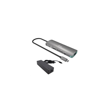 i-tec USB-C Metal Nano Docking Station 4K HDMI LAN with Power Delivery 100 W + Charger 100W