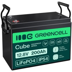 Green Cell CUBE LiFePO4 battery 200Ah 12.8V 2560Wh Solární baterie pro karavan, solární panely, food truck.nezávislý energetický