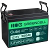 Green Cell CUBE LiFePO4 battery 200Ah 12.8V 2560Wh Solární baterie pro karavan, solární panely, food truck.nezávislý energetický