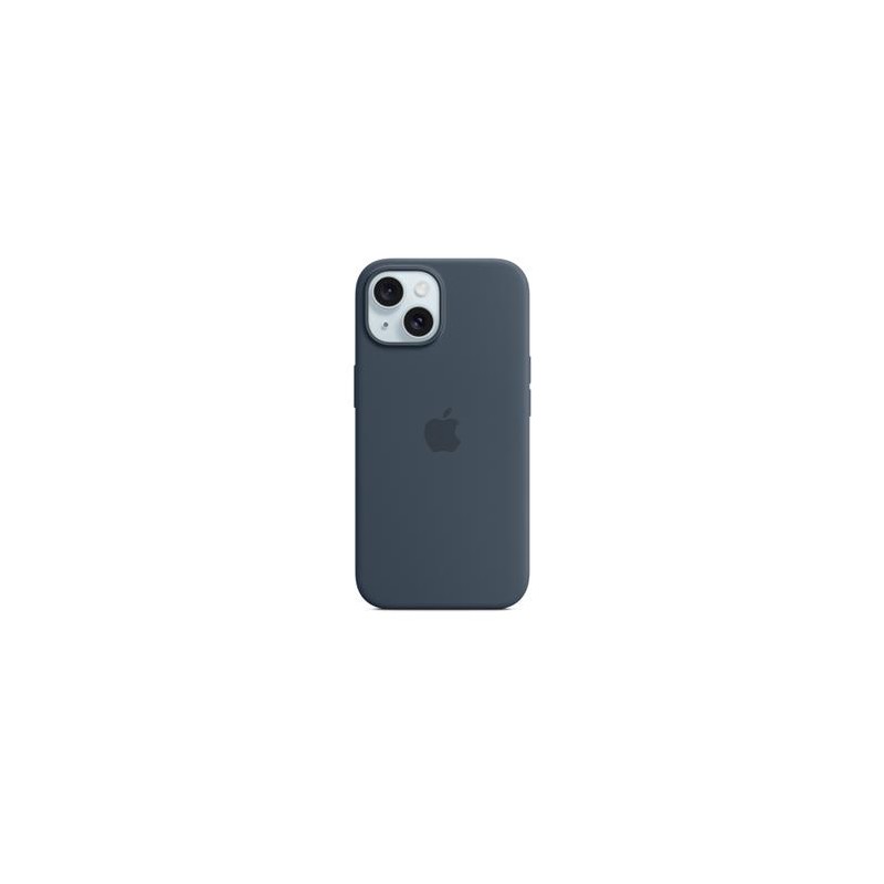 iPhone 15 Silicone Case with MagSafe - Storm Blue