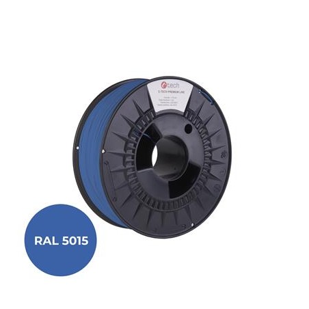 Tisková struna (filament) C-TECH PREMIUM LINE, PETG, nebeská modrá, RAL5015, 1,75mm, 1kg