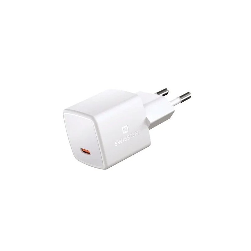 SWISSTEN MINI SÍŤOVÝ ADAPTÉR GaN USB-C 25W POWER D
