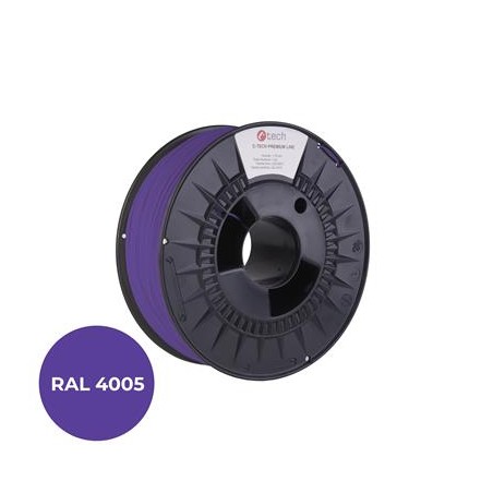 Tisková struna (filament) C-TECH PREMIUM LINE, PETG, modrofialová, RAL4005, 1,75mm, 1kg