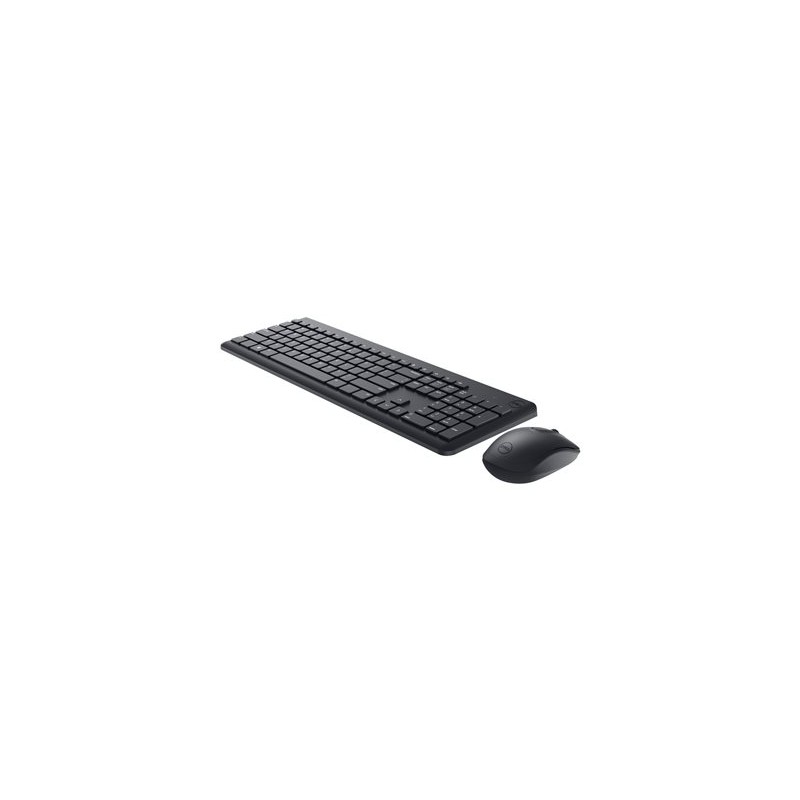 Dell Keyboard and Mouse KM3322W - Sada klávesnice a myši - bezdrátový - 2.4 GHz - QWERTY - ukrajinská - černá
