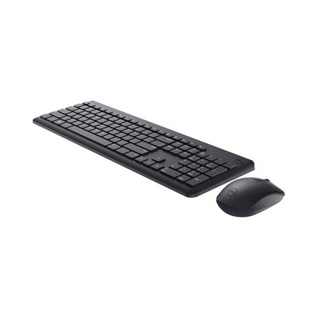 Dell Keyboard and Mouse KM3322W - Sada klávesnice a myši - bezdrátový - 2.4 GHz - QWERTY - ukrajinská - černá