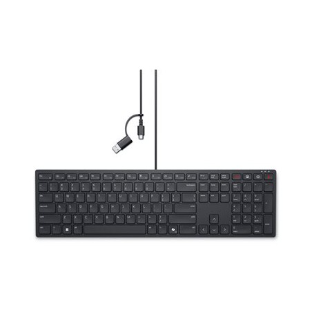 Dell Pro Collaboration KB525C - Klávesnice - USB, USB-C - QWERTZ - německá - černá - s 3 years Advanced Exchange Service
