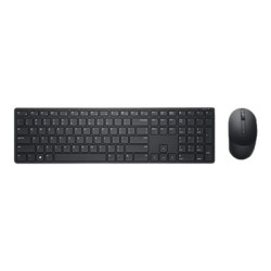 Dell Pro Keyboard and Mouse KM5221W - Sada klávesnice a myši - bezdrátový - 2.4 GHz - QWERTY - ukrajinská - černá
