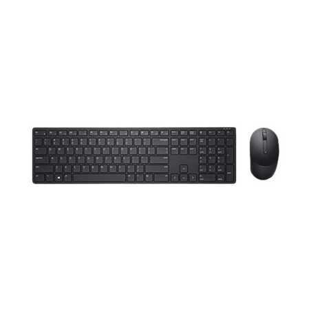 Dell Pro Keyboard and Mouse KM5221W - Sada klávesnice a myši - bezdrátový - 2.4 GHz - QWERTY - ukrajinská - černá