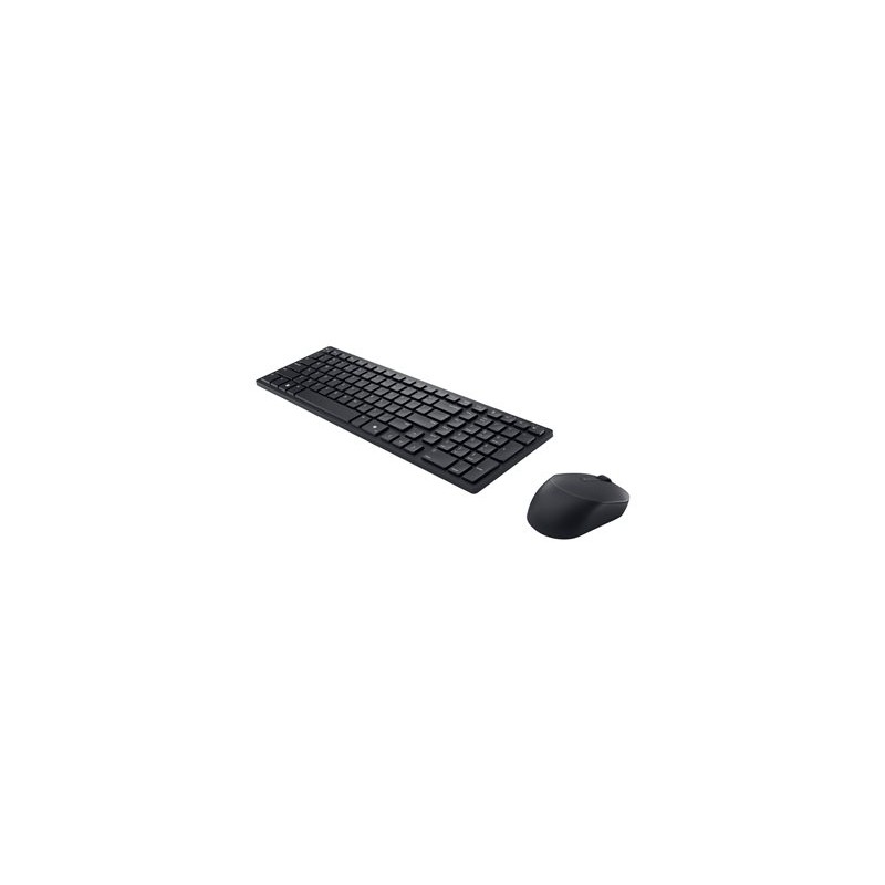 Dell Pro Compact Silent Keyboard and Mouse - KM555 - Klávesnice a sada myši - bezdrátový - 2.4 GHz, Bluetooth 5.1 - QWERTZ
