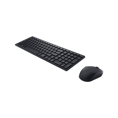 Dell Pro Compact Silent Keyboard and Mouse - KM555 - Klávesnice a sada myši - bezdrátový - 2.4 GHz, Bluetooth 5.1 - QWERTZ
