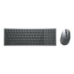 Dell Pro Plus Compact - Sada klávesnice a myši - bezdrátový - Bluetooth, 2.4 GHz - QWERTZ - německá - titanová šedá