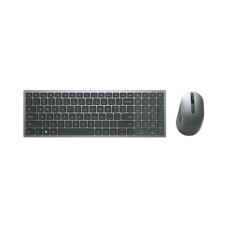 Dell Pro Plus Compact - Sada klávesnice a myši - bezdrátový - Bluetooth, 2.4 GHz - QWERTZ - německá - titanová šedá