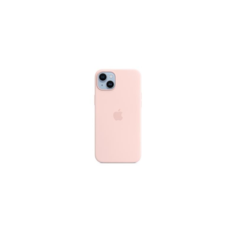 iPhone 14+ Silicone Case with MS - Chalk Pink