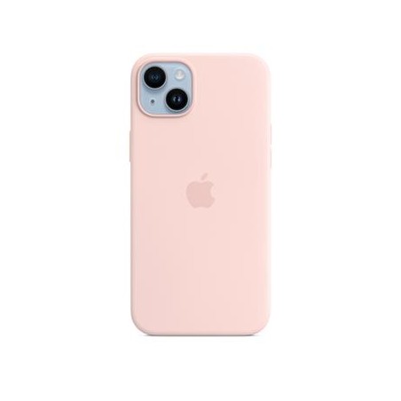 iPhone 14+ Silicone Case with MS - Chalk Pink