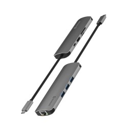 ER SW USB-C Hub 8-IN-1 - hliník