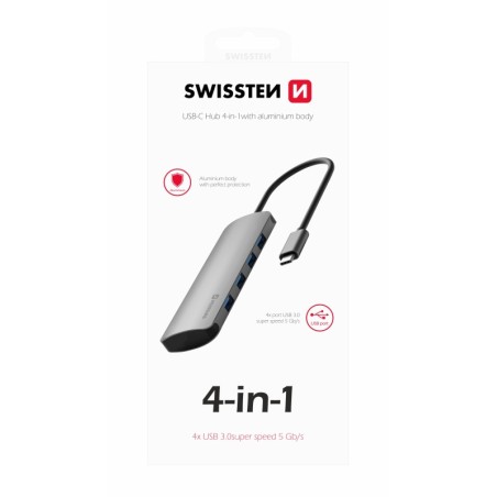 SW USB-C HUB 4-IN-1 (4x USB 3.0) - HLINÍK