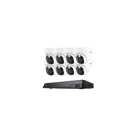 REOLINK bezpečnostní kamerový set NVS16-8MD8, RLK16-800D8, 8x Kamera, 4TB