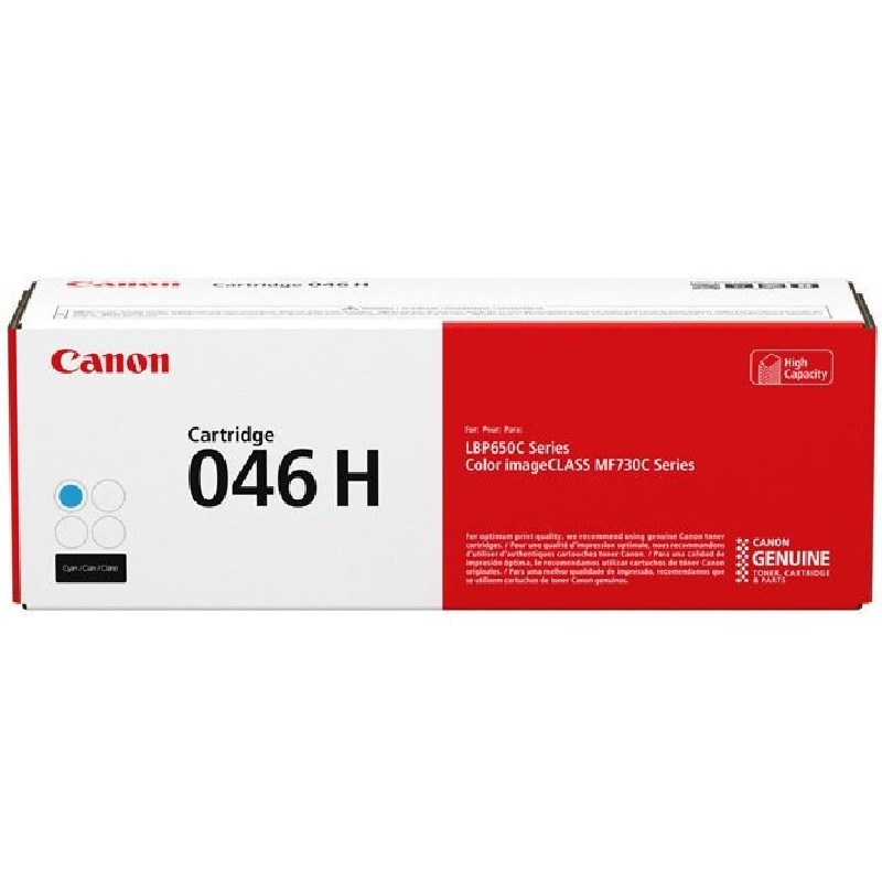 Canon originální toner 046 H C, 1253C002, cyan, 5000str., high capacity