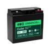 Greencell AGM VRLA 12V 18Ah maintenance-free baterie pro cash registers, kamery (181x77x167mm)