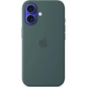 iPhone 16 Silicone Case with MS - Lake Green