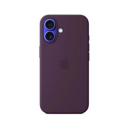 iPhone 16 Silicone Case with MS - Plum