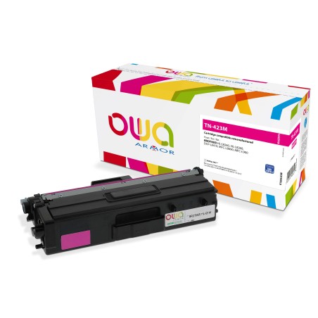 OWA Armor toner pro BROTHER HL-L 8260, 4.000 str., kom. s TN423M červená/magenta