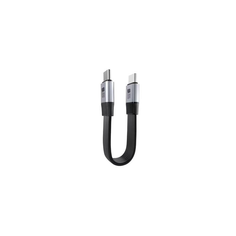 PremiumCord Plochý USB4™ Version2.0 80Gbps 8K@60Hz 240W Thunderbolt 5 kabel 13cm